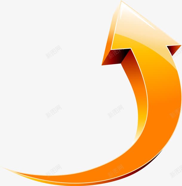 动感彩色箭头png免抠素材_新图网 https://ixintu.com 分享箭头 动感箭头 橙色箭头 矢量箭头 立体箭头