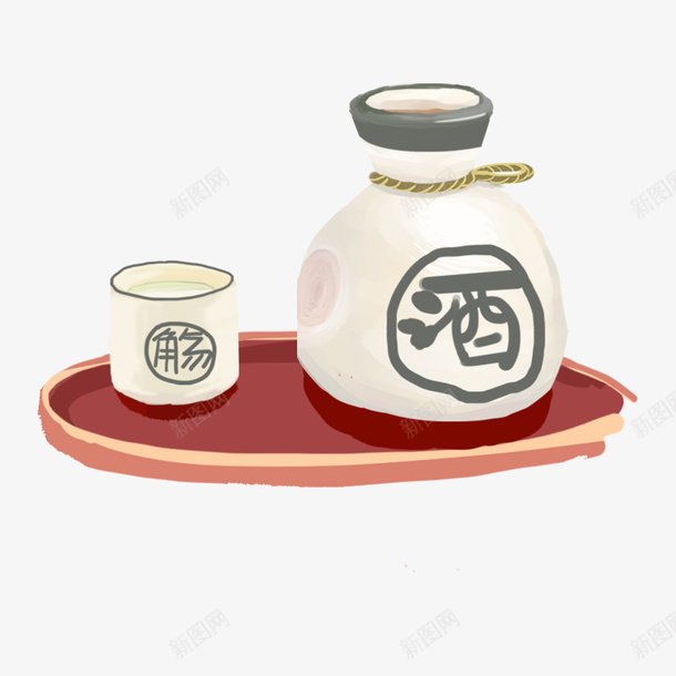 卡通手绘卡通米酒png免抠素材_新图网 https://ixintu.com 创意 动漫动画 卡通手绘 卡通米酒 简约 装饰