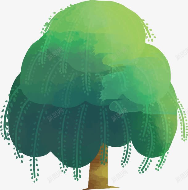 春天绿色柳树png免抠素材_新图网 https://ixintu.com 春天 春季 柳条 柳树 绿叶 绿色 自然