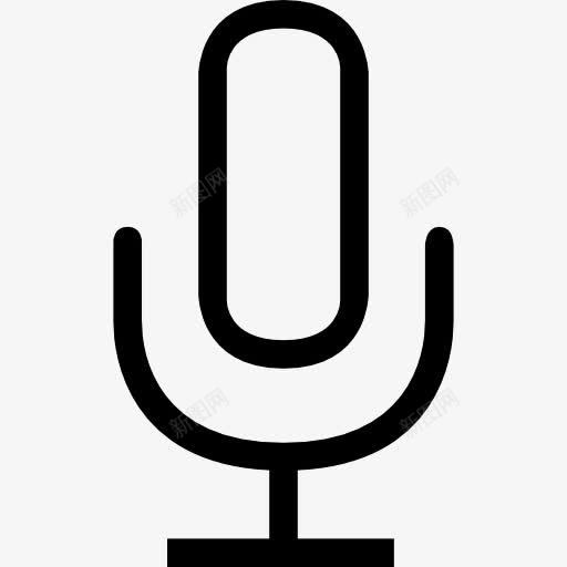 语音麦克风概述界面符号图标png_新图网 https://ixintu.com 声音 工具 接口 缪图标 轮廓 音响 麦克风