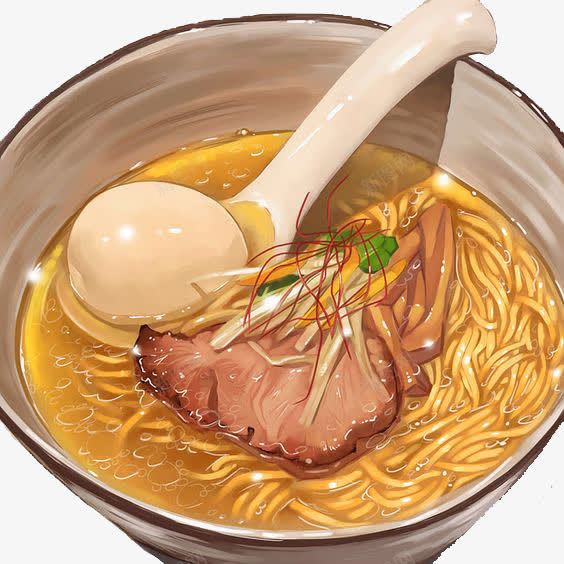 拉面png免抠素材_新图网 https://ixintu.com 卡通 手绘 拉面 插画 文艺 日本美食 清新