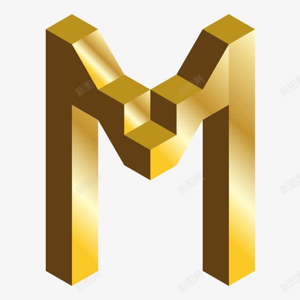 金色c4d英文字母M立体艺术字png免抠素材_新图网 https://ixintu.com 3D立体效果 c4d立体艺术字 三维立体字母 广告字体 海报字体 立体字母 立体方块字母 艺术字 英文字母M 金色C4D立体字母