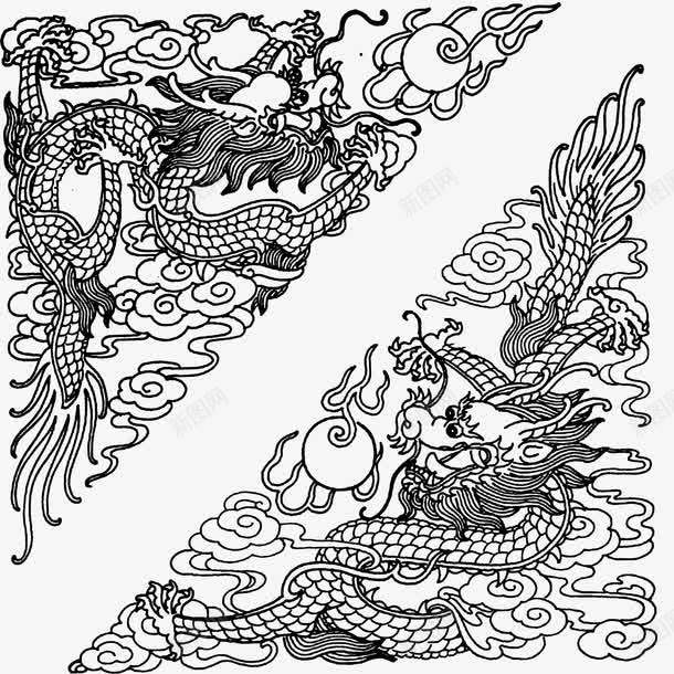 黑色三角对称花纹png免抠素材_新图网 https://ixintu.com 三角花纹 少数名族花纹 少数民族花纹 服饰 棉布 民族特色 花布 花朵 花草 装饰 飞龙 黑色