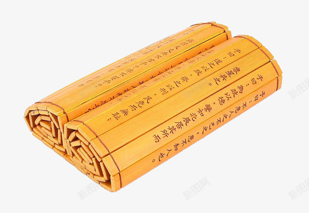 复古竹简png免抠素材_新图网 https://ixintu.com 产品实物 古代 复古书籍 文人 文化 竹简 诗词