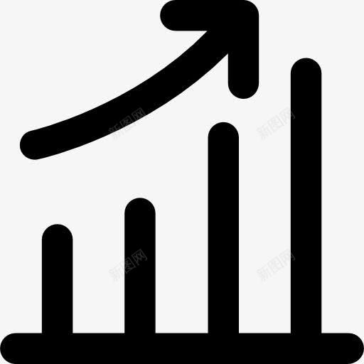 生长图标png_新图网 https://ixintu.com 业务 商业和金融 图 图形 增长 效益统计 箭头 统计
