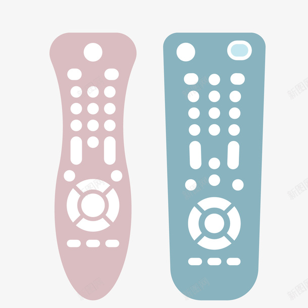 长形遥控器卡通图标png_新图网 https://ixintu.com 卡通图标 形状 扁平化 按键 电视 节目 遥控器 长形