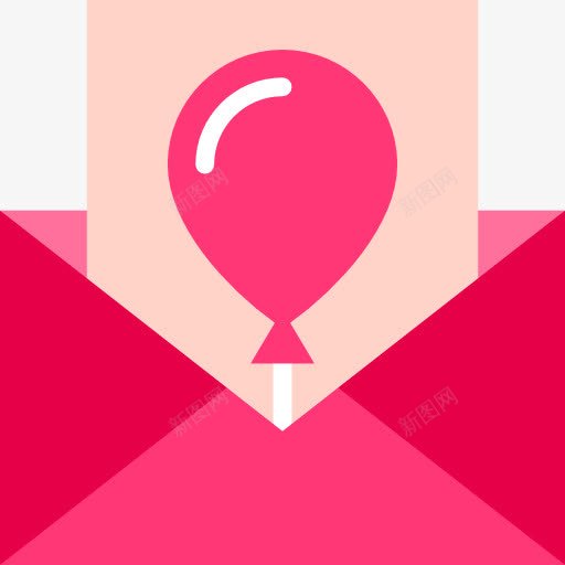 生日卡图标png_新图网 https://ixintu.com 信封 庆祝活动 气球 派对 生日聚会 生日贺卡 精美生日卡 贺卡 邀请