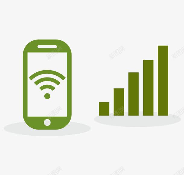 手机无线信号符号png免抠素材_新图网 https://ixintu.com WIFI图案 信号 免费wifi 手机 无线 符号