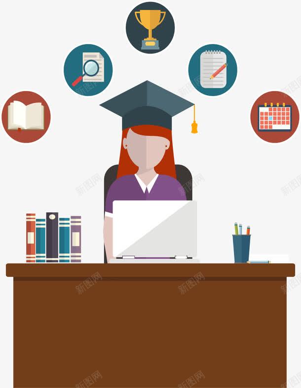 教育学位获得矢量图ai免抠素材_新图网 https://ixintu.com 分类 学位 教育培训 毕业 流程 矢量素材 计划 矢量图