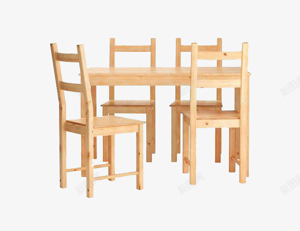 原木餐桌椅png免抠素材_新图网 https://ixintu.com 原木 家具套装 家具家居 简约风格 装饰 餐椅