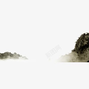 中式宣传海报装饰图案png免抠素材_新图网 https://ixintu.com 中式 图案 宣传 山水 水墨 海报 装饰