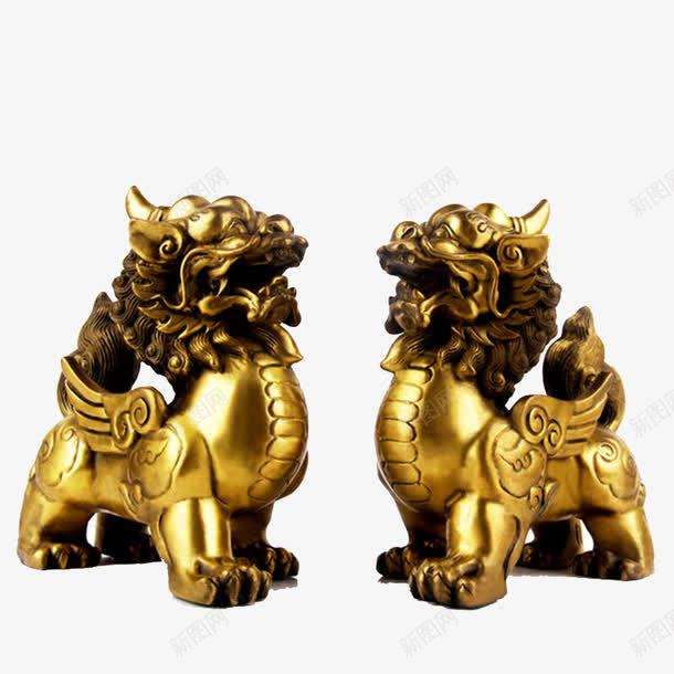 一对貔貅宣传单png免抠素材_新图网 https://ixintu.com 产品实物 宣传单 海报 貔貅