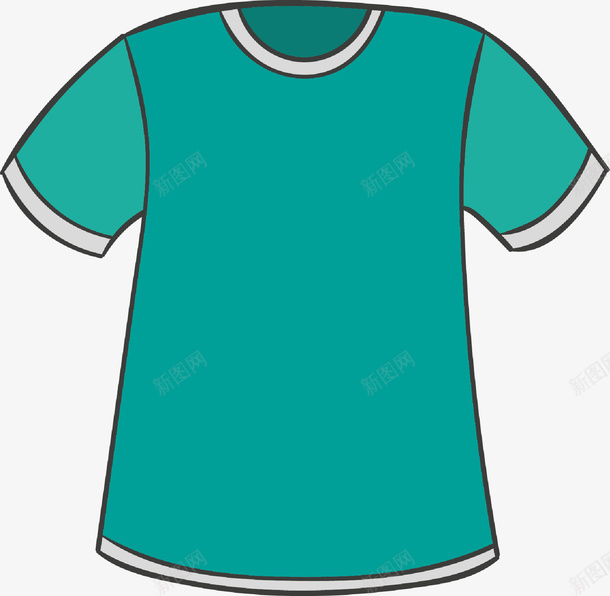 绿色卡通短袖服装图矢量图ai免抠素材_新图网 https://ixintu.com 上新男装 上衣 卡通服装 女装 服装 服饰 服饰图 漫画衣服 男装 矢量图 矢量服装 简笔画衣服 衣服 配饰