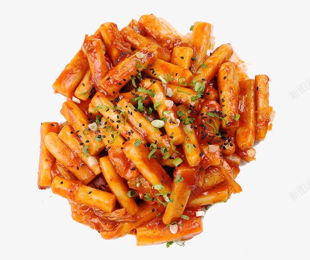 韩国年糕炒菜png免抠素材_新图网 https://ixintu.com 特色美食年糕 美食年糕炒菜 芝士年糕 街边美食 韩式料理年糕 韩式美食