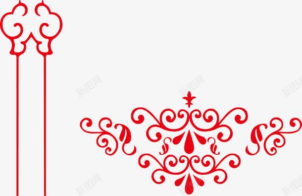 花纹纹理边框剪纸png免抠素材_新图网 https://ixintu.com 剪纸 新年花纹花边矢量图免费下载 祥云 红色 纹理 花纹花边 边框素材