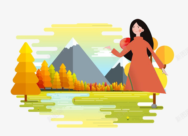 清明节清明追思踏青展板psd免抠素材_新图网 https://ixintu.com 女孩 河流 清明 清明节 清明节促销 清明节清明追思踏青展板