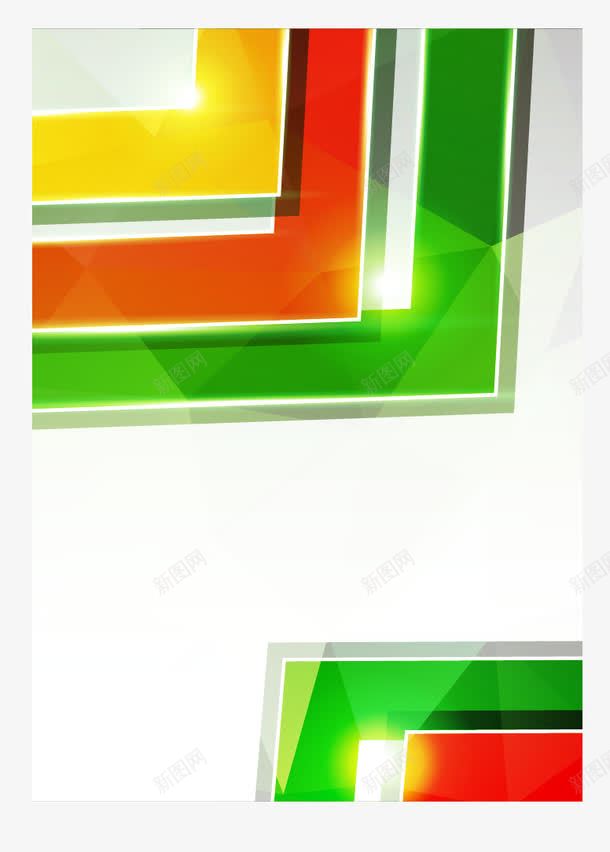 边框背景png免抠素材_新图网 https://ixintu.com 几何图形背景 商务背景 宣传单背景 矢量DM单 矢量背景 科技背景