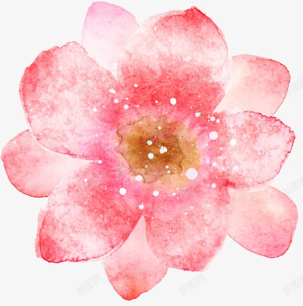 手绘粉色花卉意境展板png免抠素材_新图网 https://ixintu.com 展板 意境 粉色 花卉