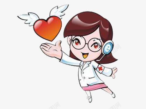 女医生放飞爱心图标psd_新图网 https://ixintu.com 咨询师 女医生 心理医生 心理咨询 心理调节 放飞 爱心