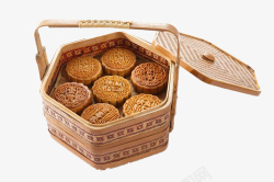 传统古典中秋节月饼包装盒素材