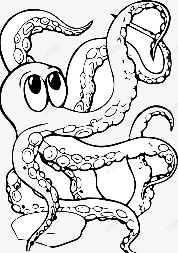 大眼睛的鱿鱼png免抠素材_新图网 https://ixintu.com 平面设计 海底生物 眼睛 矢量动物 矢量图库 章鱼 鱿鱼 鱿鱼仔