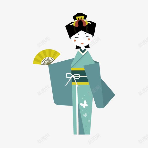 手绘卡通日本艺伎png免抠素材_新图网 https://ixintu.com 卡通手绘 和服 日本 日本元素 日本和服 日本艺伎 矢量卡通 矢量扁平化手绘 矢量手绘