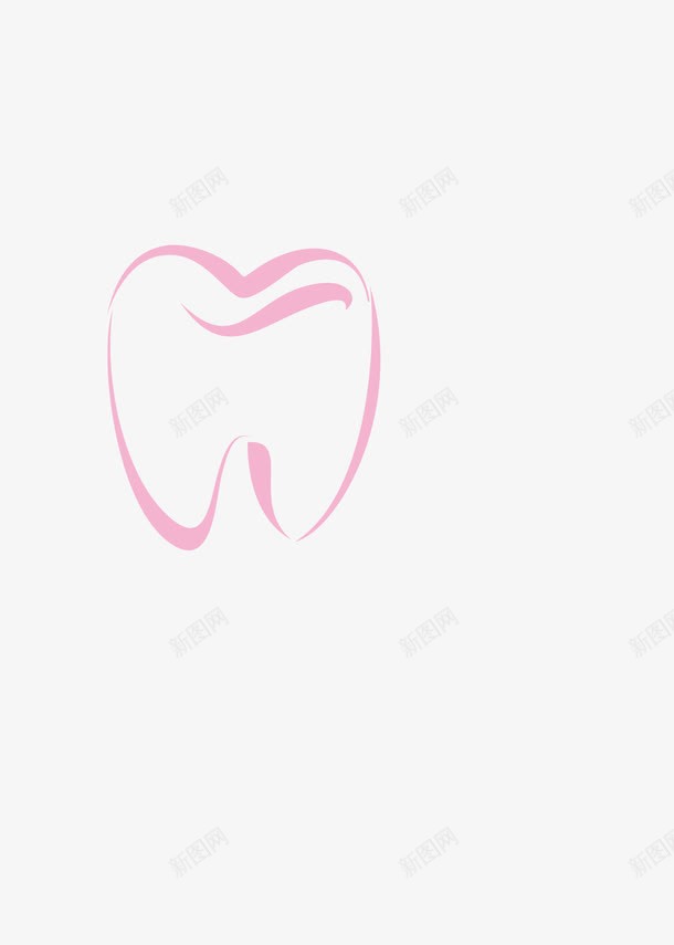 红色手绘牙齿图标png_新图网 https://ixintu.com 健康 卡通 口腔 可爱 牙膏 牙齿 矢量图标
