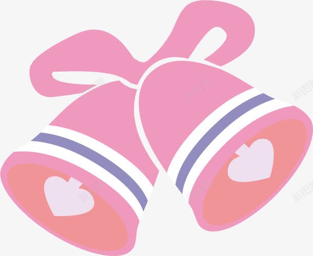 婚礼现场粉红色铃铛png免抠素材_新图网 https://ixintu.com 婚礼 生日 糕点 糖果 蛋糕