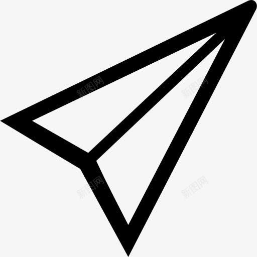 纸飞机的轮廓图标png_新图网 https://ixintu.com 大杯线 工具 形状 概述 符号 纸 纸飞机 轮廓 飞机