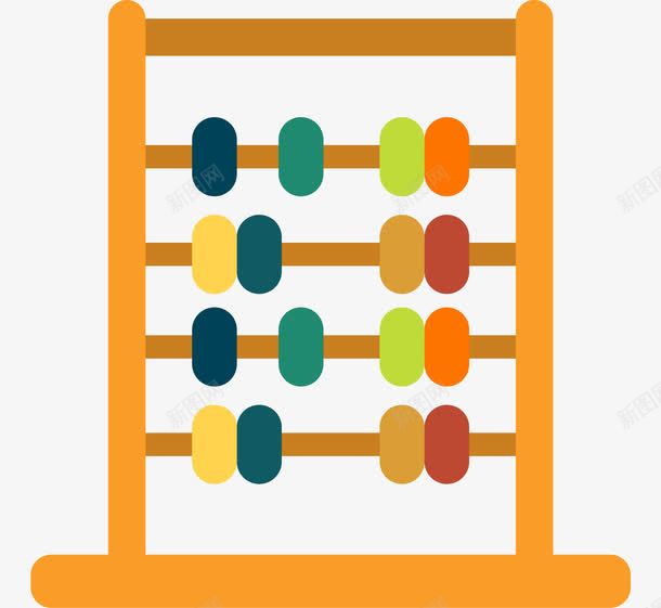 手绘卡通儿童计数器png免抠素材_新图网 https://ixintu.com 儿童珠算盘 加减法 卡通小学生计数器 数学 早教玩具 算数棒 算术教具