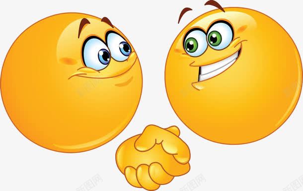 握手的表情png免抠素材_新图网 https://ixintu.com 两个人 两只手 冰释前嫌 卡通 友好 合作 手 握手 礼貌 紧握 表情 言和 达成协议