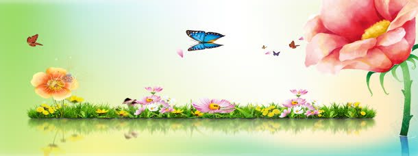 春季唯美背景jpg设计背景_新图网 https://ixintu.com 小草 春天 盛大开业 盛大开幕 草坪