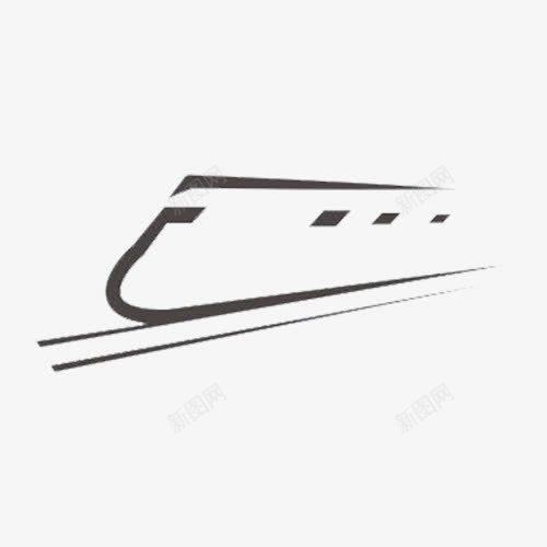 线条高铁剪影png免抠素材_新图网 https://ixintu.com 交通工具 和谐号 火车剪影 线条高铁剪影 高速列车剪影 高铁剪影 高铁线 高铁车 黑白