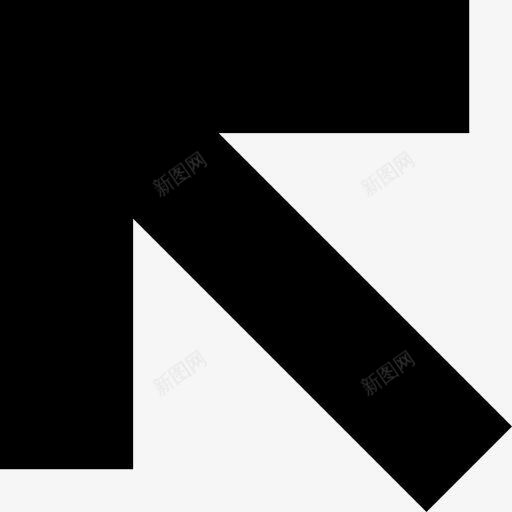 箭头指向左上角图标png_新图网 https://ixintu.com 上升 左上 指向 箭头