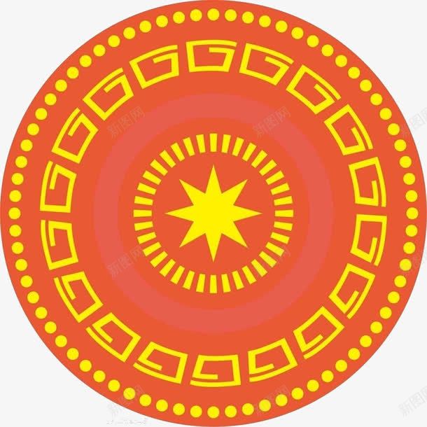 继承传统png免抠素材_新图网 https://ixintu.com 壮族文化 红色 艺术 装饰 铜鼓素材