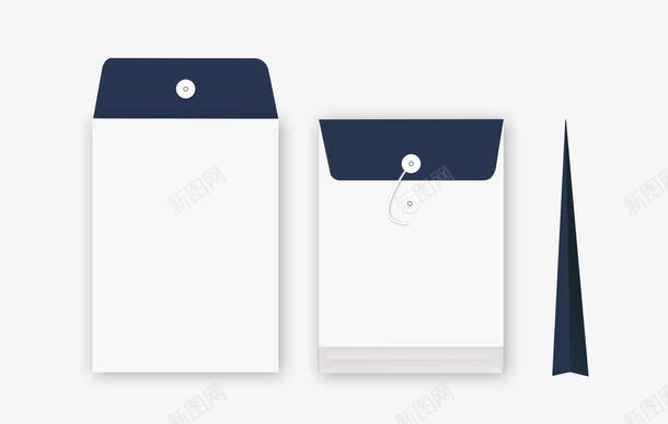 档案袋png免抠素材_新图网 https://ixintu.com 侧面 办公专用文具 办公文具 单个矢量 文具 档案袋 正面 海报 蓝色