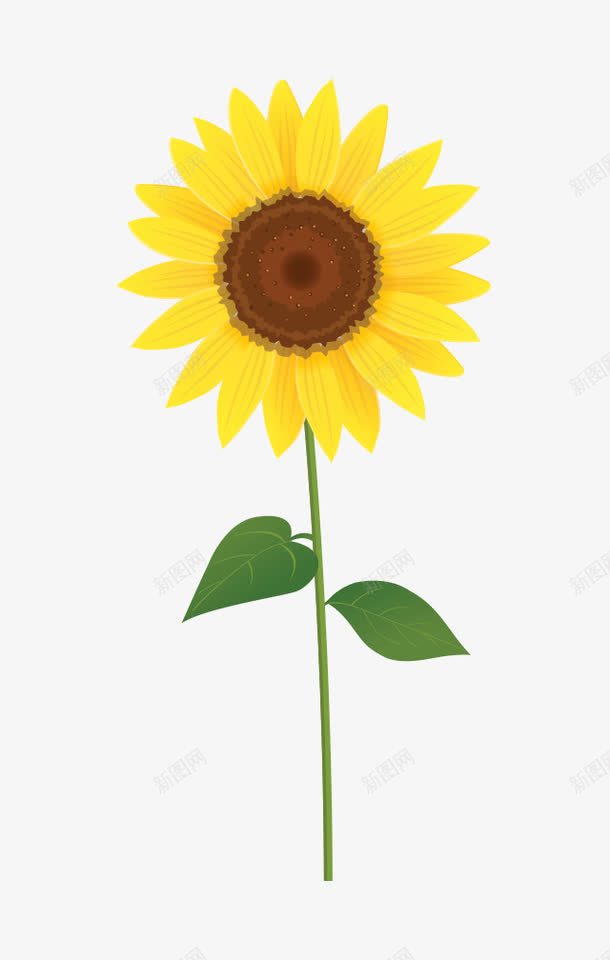 卡通向日葵png免抠素材_新图网 https://ixintu.com 向日葵 植物 绿植 花 花儿 花卉 花朵 花瓣 花草树木