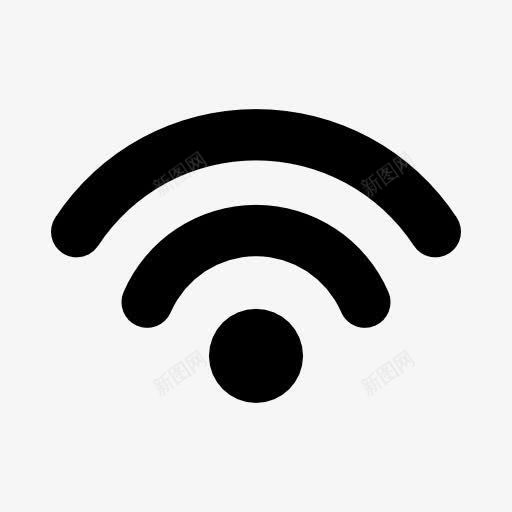墨迹wifi信号图标png_新图网 https://ixintu.com wifi 信号 墨迹