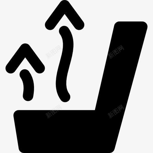 座椅加热图标png_新图网 https://ixintu.com 加热图案 汽车 汽车的形状 热 箭头