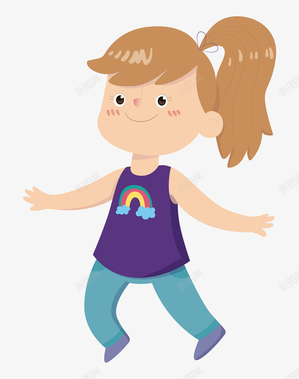 手绘健身的小女孩png免抠素材_新图网 https://ixintu.com 健身 卡通手绘 女孩 学生 水彩 紫色衣服 锻炼身体