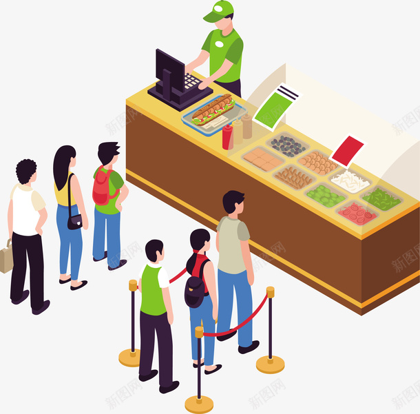 超市收银排队矢量图eps免抠素材_新图网 https://ixintu.com 排队 收银 收银PNG 收银排队 矢量收银 超市 超市收银 矢量图