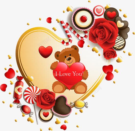 婚庆结婚爱心小熊玫瑰花糖果喜糖png免抠素材_新图网 https://ixintu.com I LOVE YOU 喜糖 婚庆 婚庆喜糖 婚庆糖果 小熊 爱心 玫瑰花 结婚