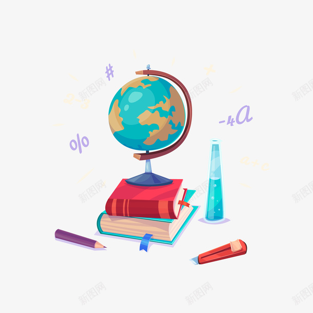 教材工具案矢量图ai免抠素材_新图网 https://ixintu.com 工具 师恩如山 手绘 教师 教师节 教材 纹路 线条 装饰 讲师 讲课 质感 矢量图
