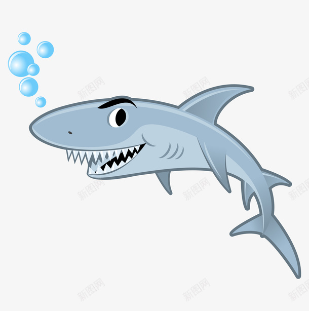 卡通装饰手绘海洋生物海报png免抠素材_新图网 https://ixintu.com 动物插画 卡通海洋生物 广告设计 手绘唯美海洋生物 旅游宣传册设计 海报设计 鲨鱼