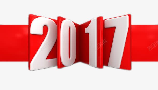 红白色2017年份数字png免抠素材_新图网 https://ixintu.com 7高清图片 创意图片 展望201 新年背景 海报素材 海报背景 红白色2017 背景 背景素材 鸡年背景