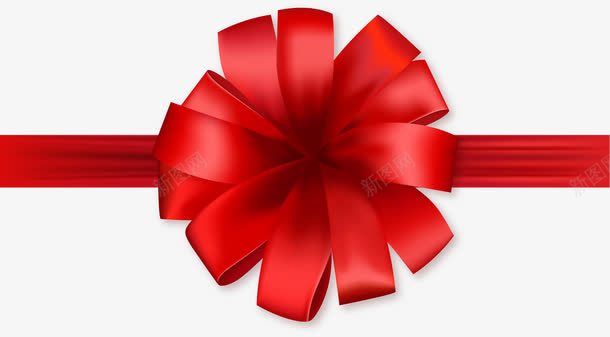 红色彩带花图案png免抠素材_新图网 https://ixintu.com 彩带飘飘 生日礼花 礼盒 礼结 礼花 红色 绸缎 蝴蝶结
