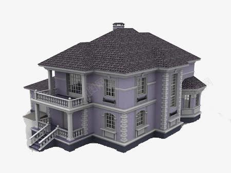 别墅装修3D效果图png免抠素材_新图网 https://ixintu.com 别墅装修3D效果图 复式房子立体图 家居 房屋修建模型图 立体房屋