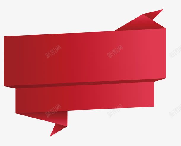 红色装饰png免抠素材_新图网 https://ixintu.com 卡通手绘 折叠纸条 秋天价到 秋季特惠 红色装饰 金秋折扣