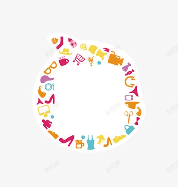 二维码装饰png免抠素材_新图网 https://ixintu.com 二维码 海报设计素材 边框花纹