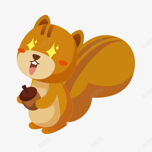 动漫小人物松鼠可爱暖色调png免抠素材_新图网 https://ixintu.com 动漫小人物 可爱 暖色调 松鼠 贪婪